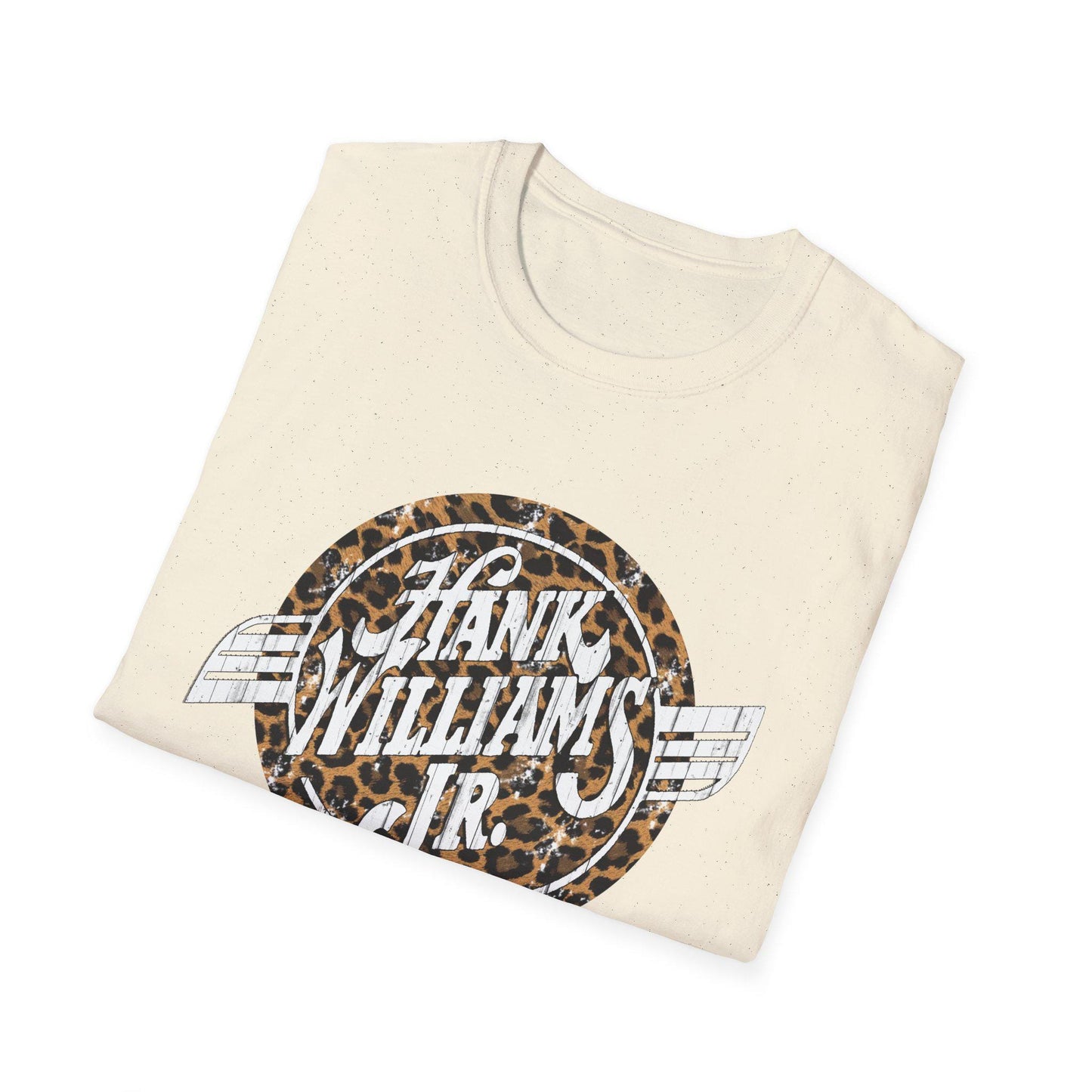 Vintage Hank Jr. Leopard Logo T-Shirt, Rebel Country Music