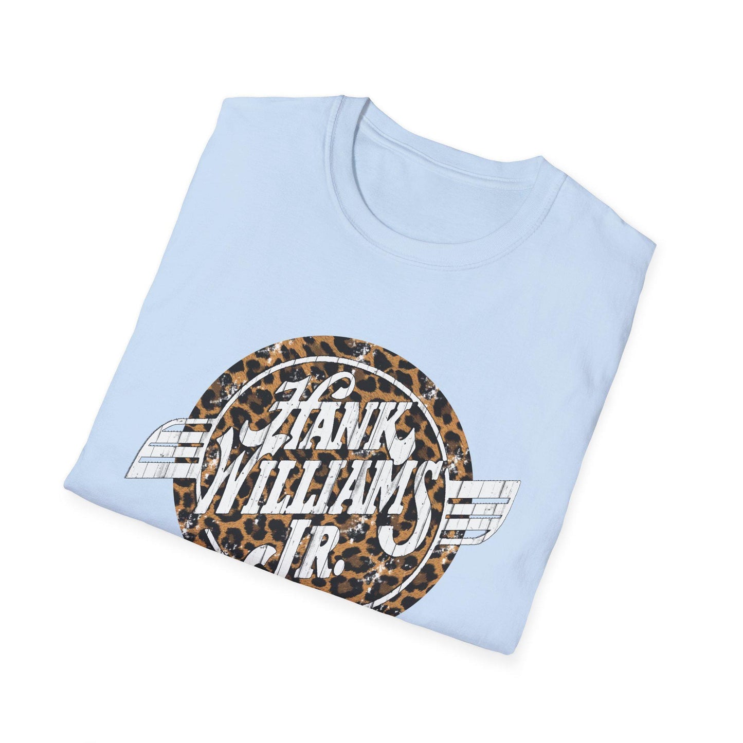 Vintage Hank Jr. Leopard Logo T-Shirt, Rebel Country Music