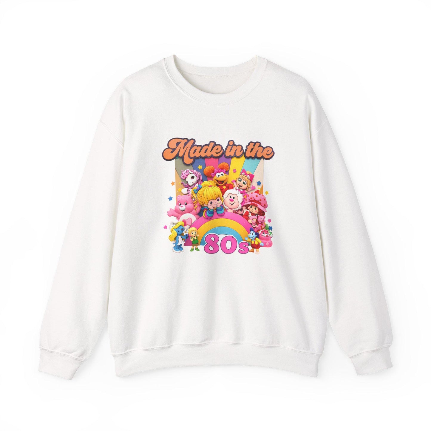 80s Cartoon Crewneck Sweatshirt - Retro Nostalgia Throwback