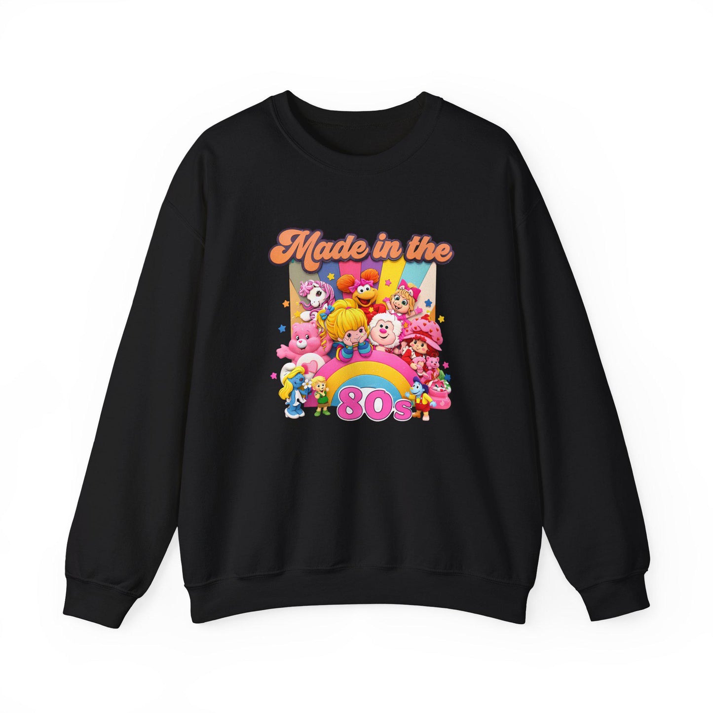 80s Cartoon Crewneck Sweatshirt - Retro Nostalgia Throwback