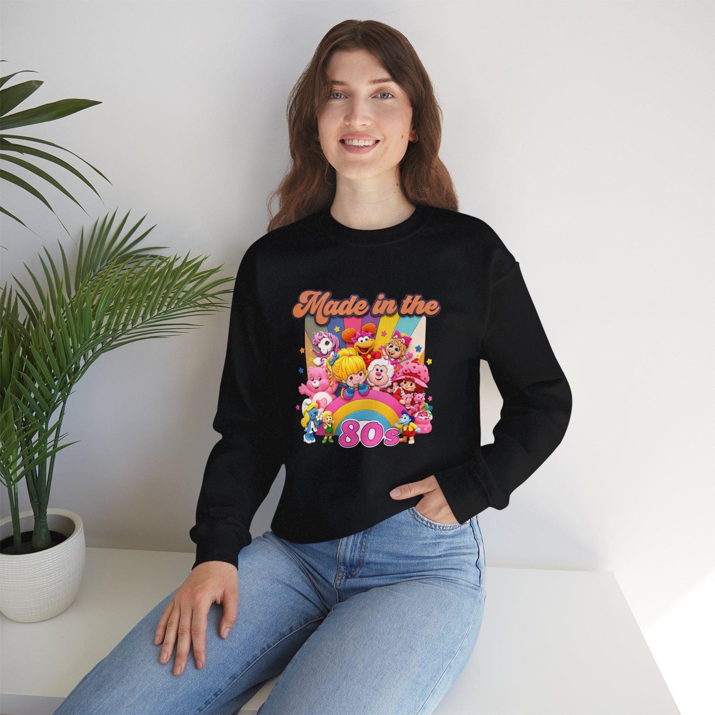 80s Cartoon Crewneck Sweatshirt - Retro Nostalgia Throwback
