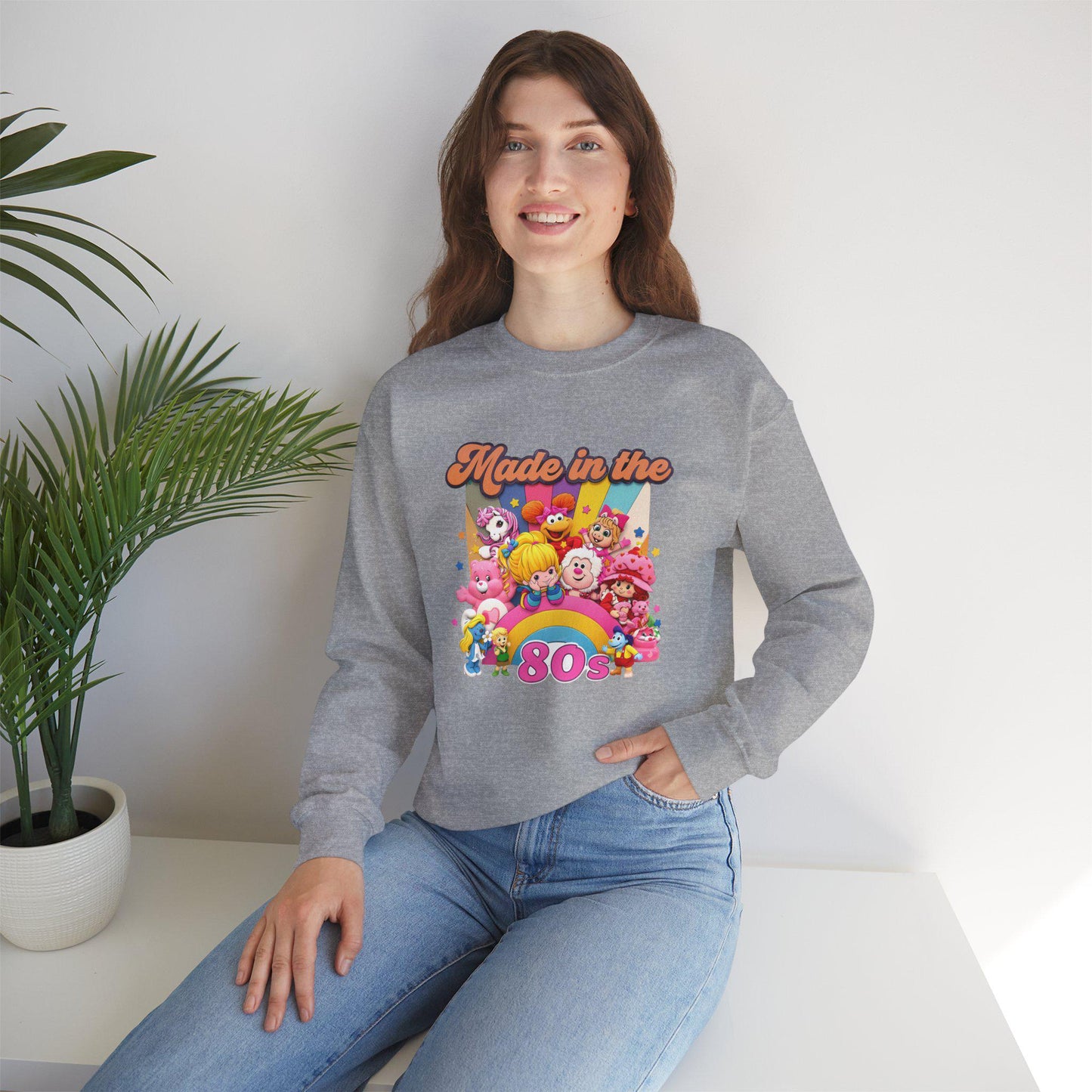 80s Cartoon Crewneck Sweatshirt - Retro Nostalgia Throwback