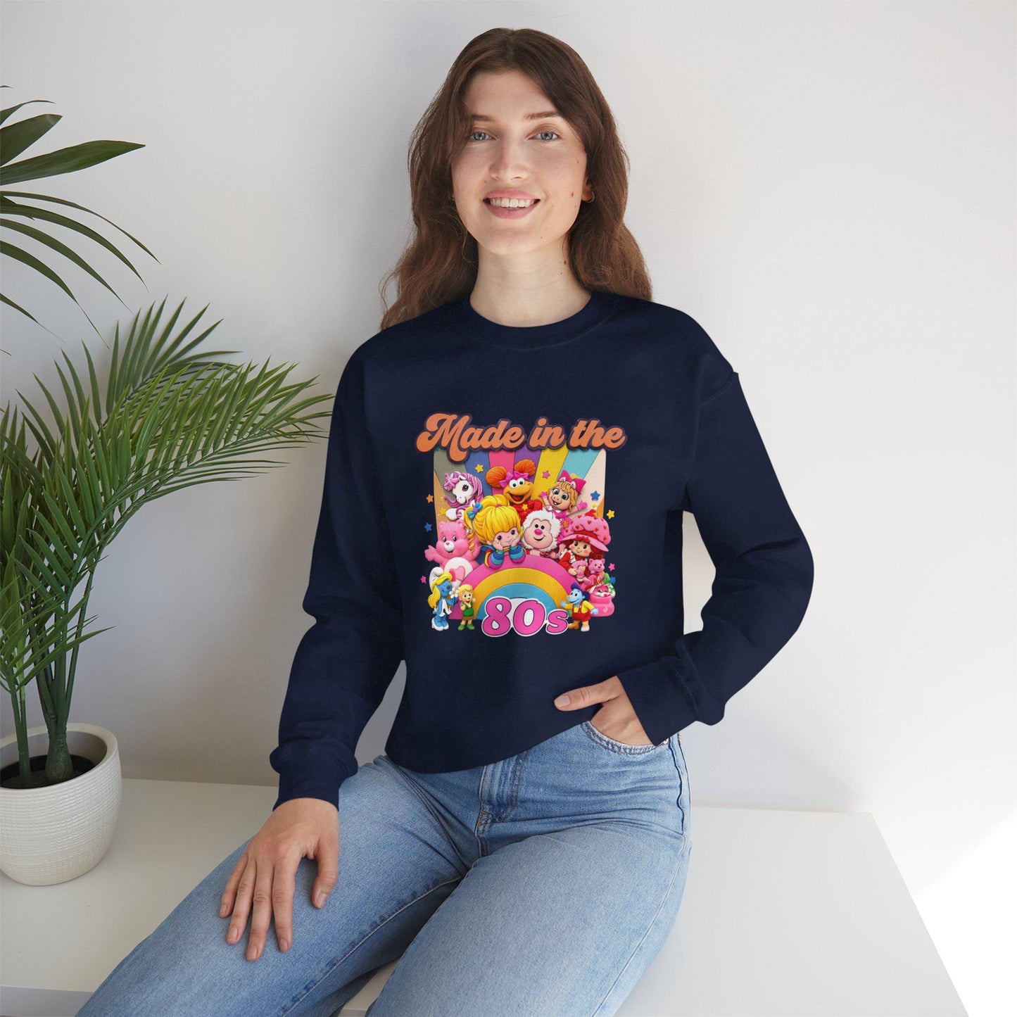 80s Cartoon Crewneck Sweatshirt - Retro Nostalgia Throwback