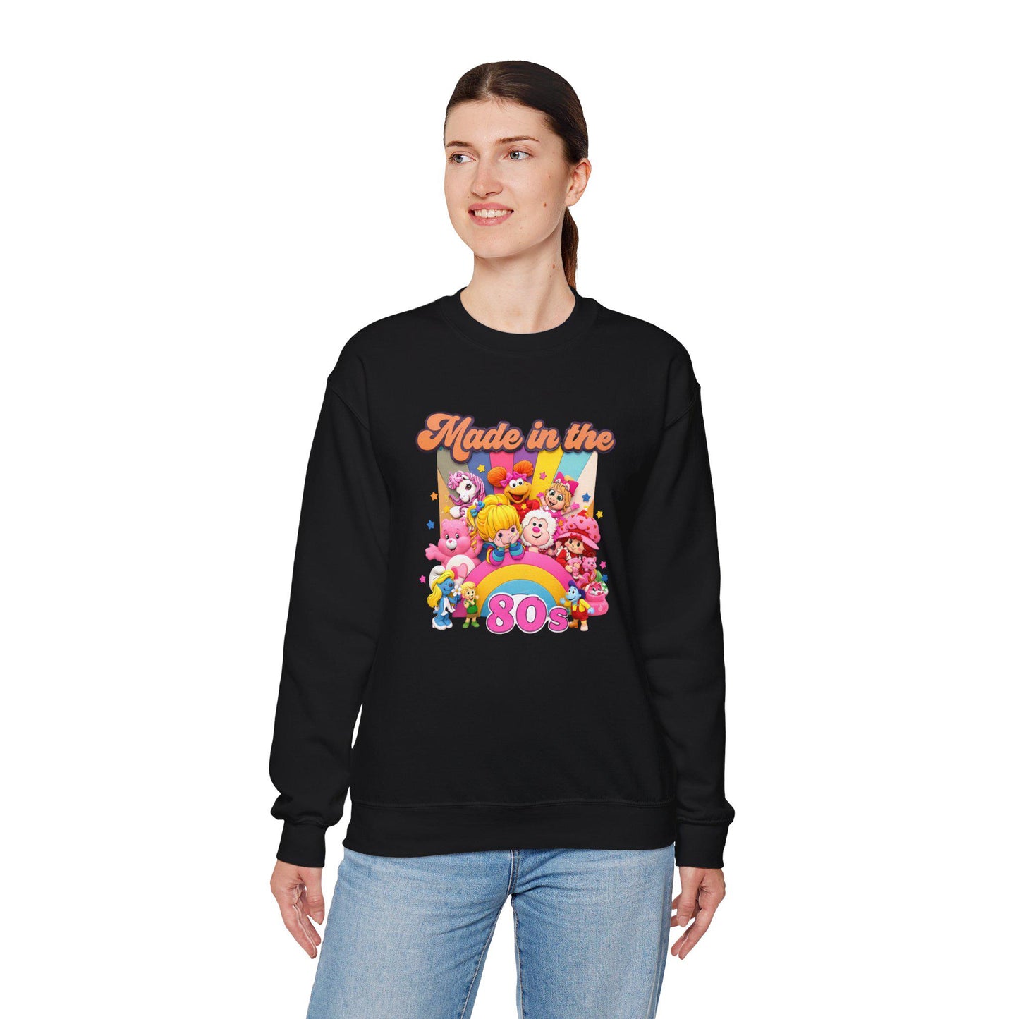 80s Cartoon Crewneck Sweatshirt - Retro Nostalgia Throwback