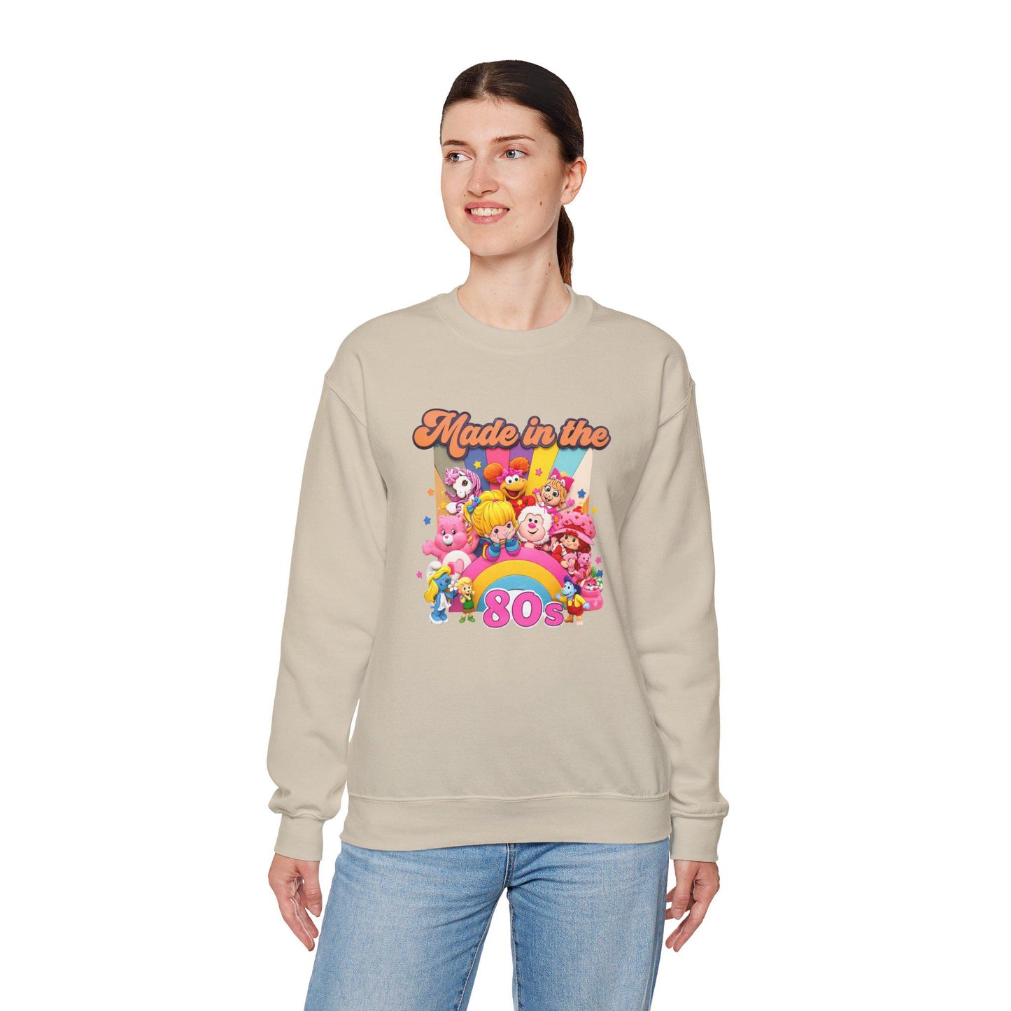 80s Cartoon Crewneck Sweatshirt - Retro Nostalgia Throwback