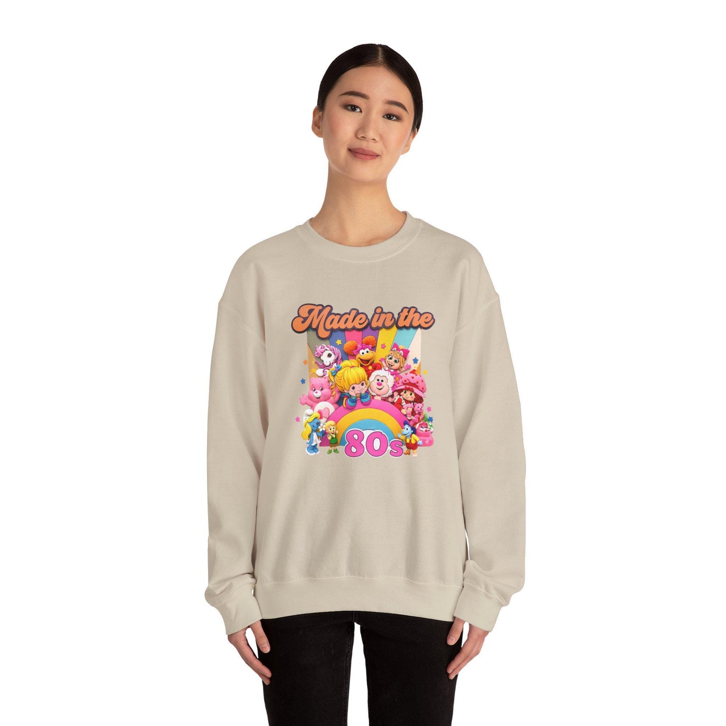 80s Cartoon Crewneck Sweatshirt - Retro Nostalgia Throwback