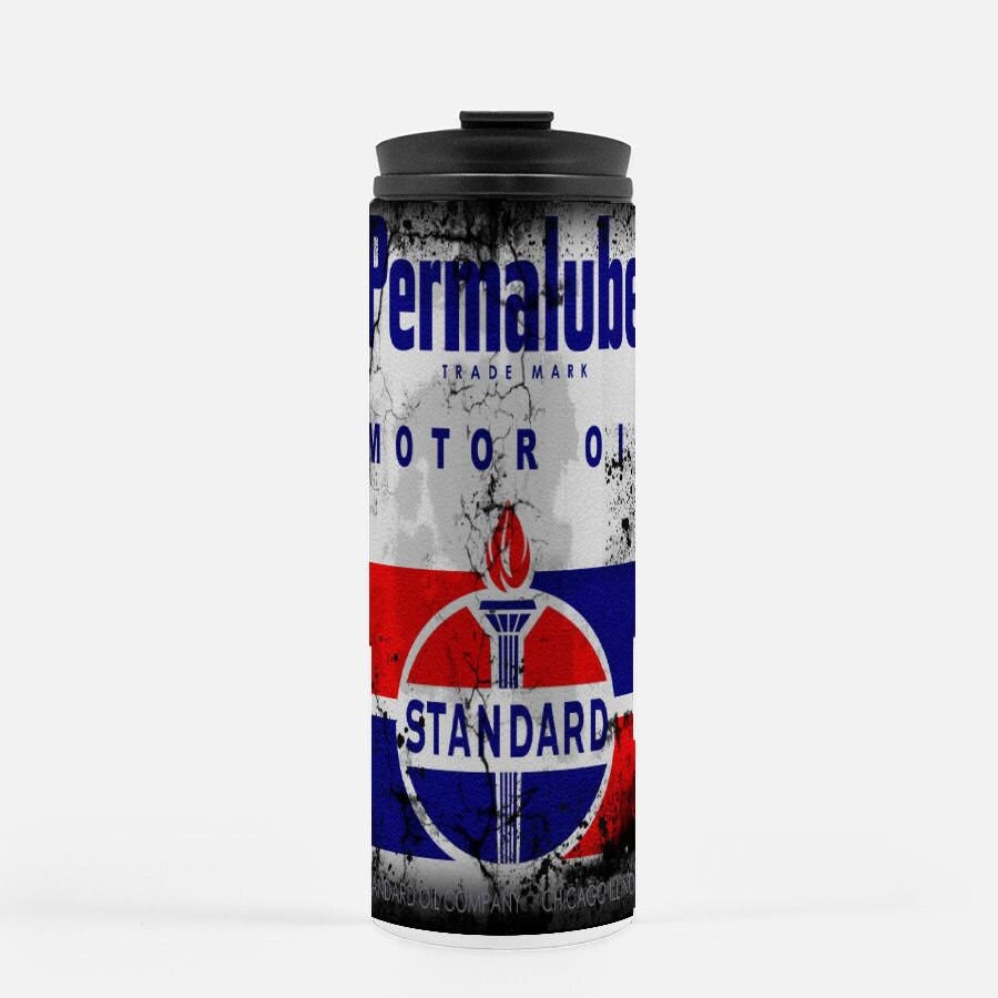 Vintage Standard Oil Can  Thermal Tumbler 16 oz.