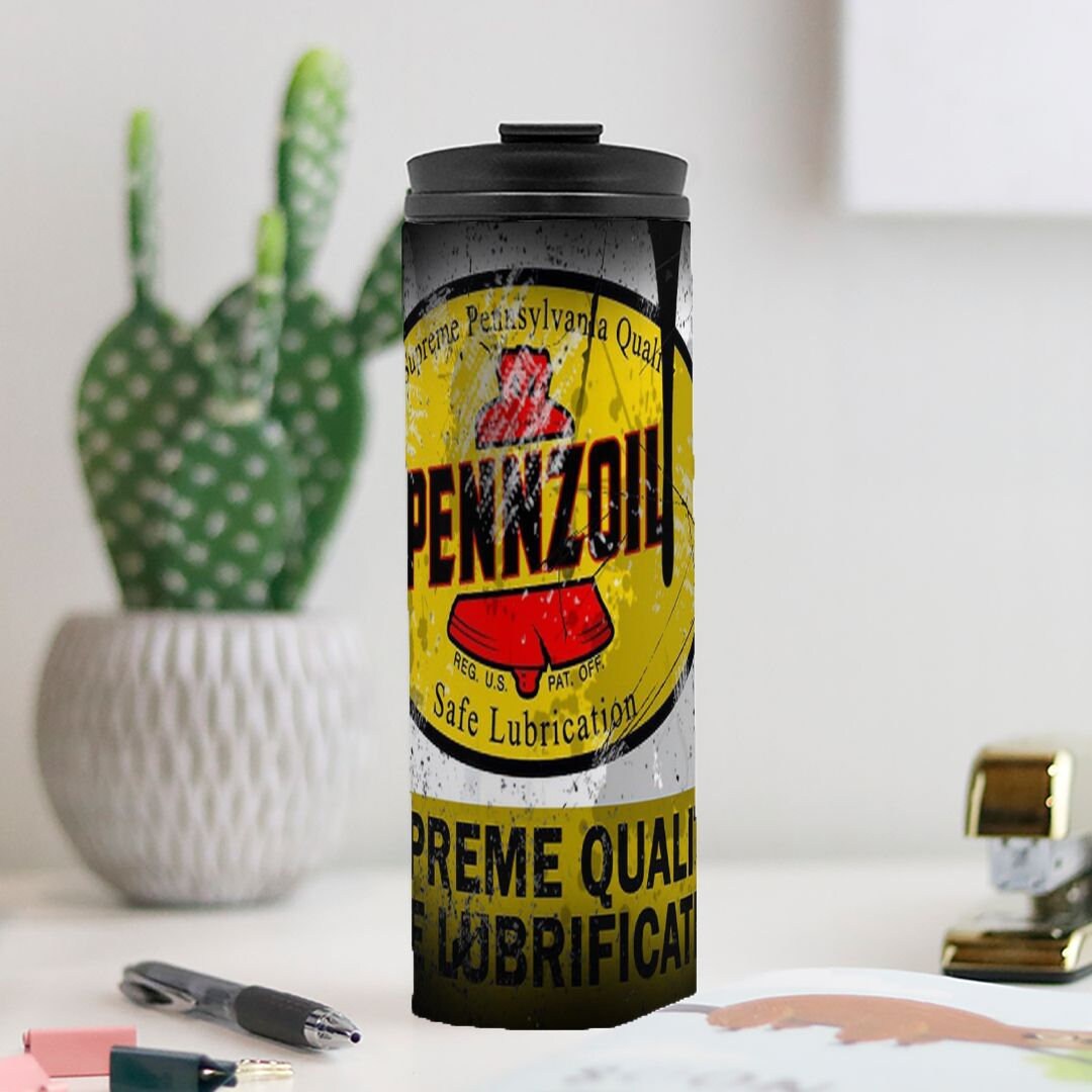 vintage Pennzoil Thermal Tumbler 16 oz.
