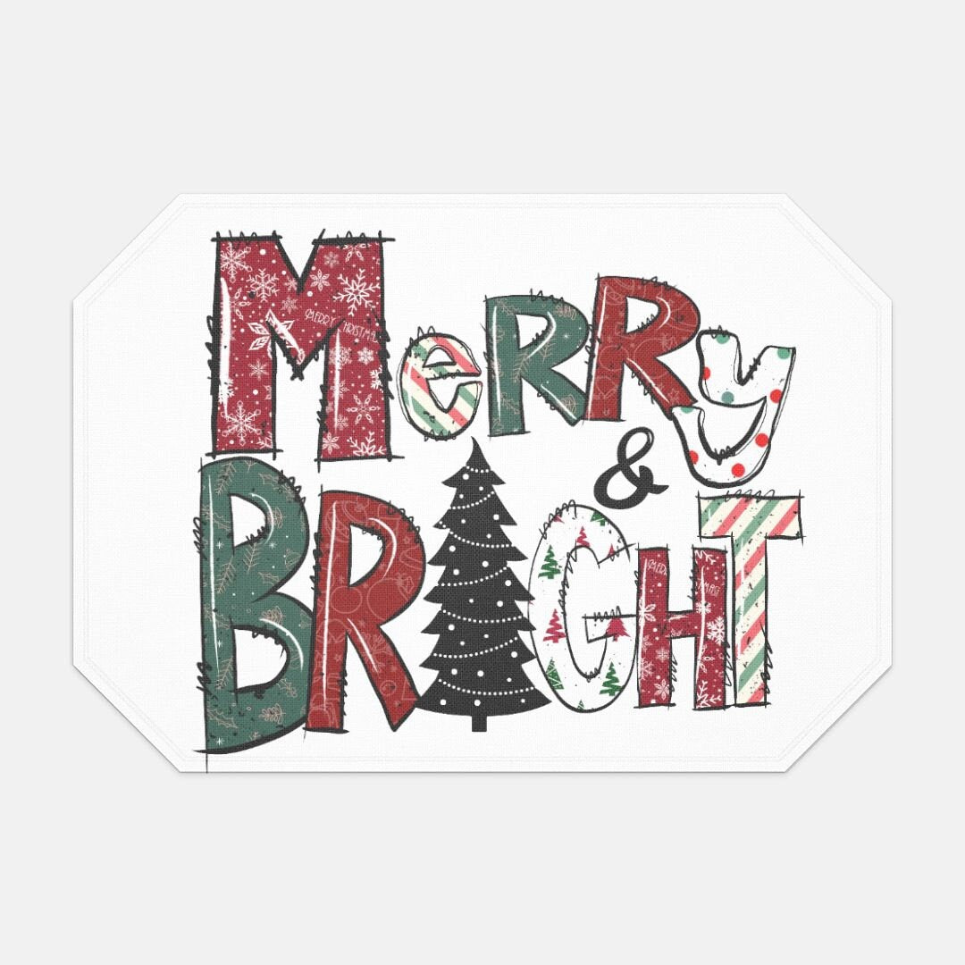 Merry and Bright Whimsical Placemat