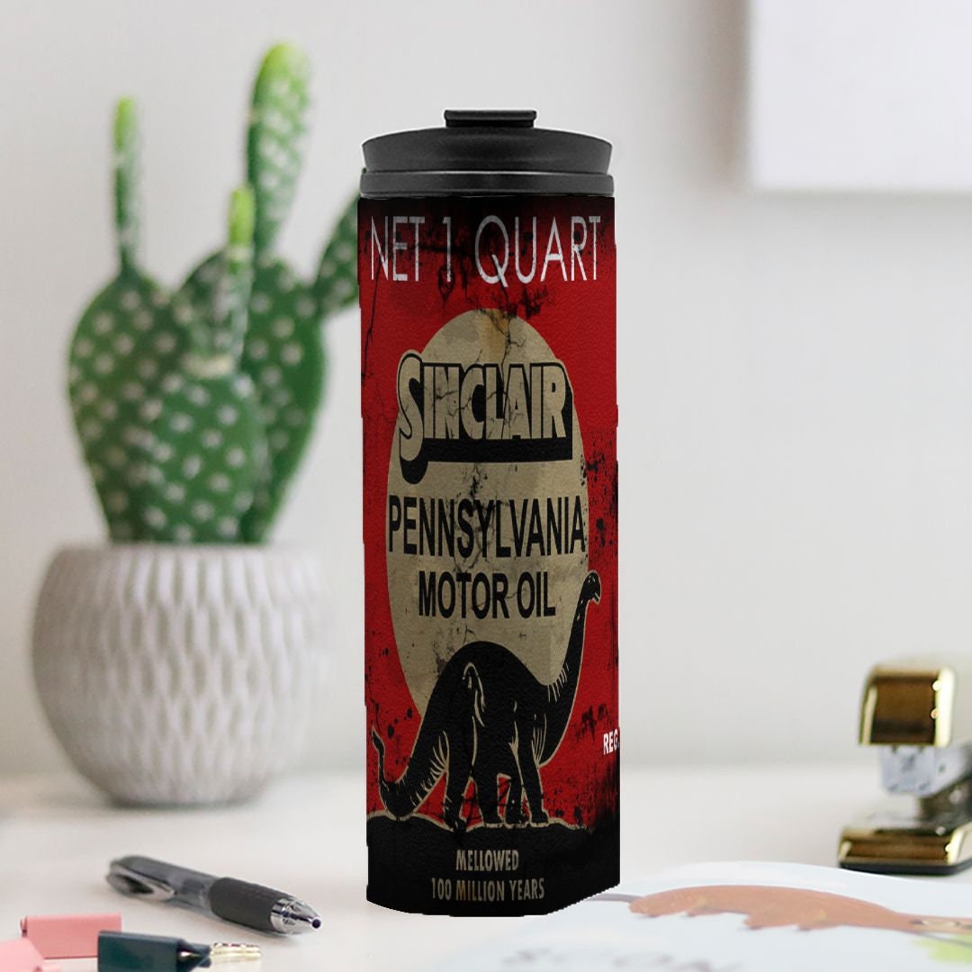 Vintage Sinclair Thermal Tumbler 16 oz.