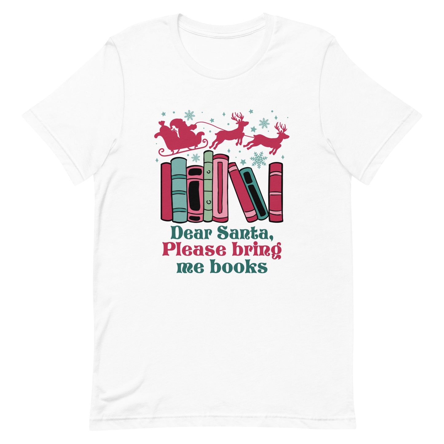 Please Santa bring me books Unisex t-shirt