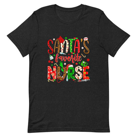 Santa's Favorite Nurse Unisex t-shirt