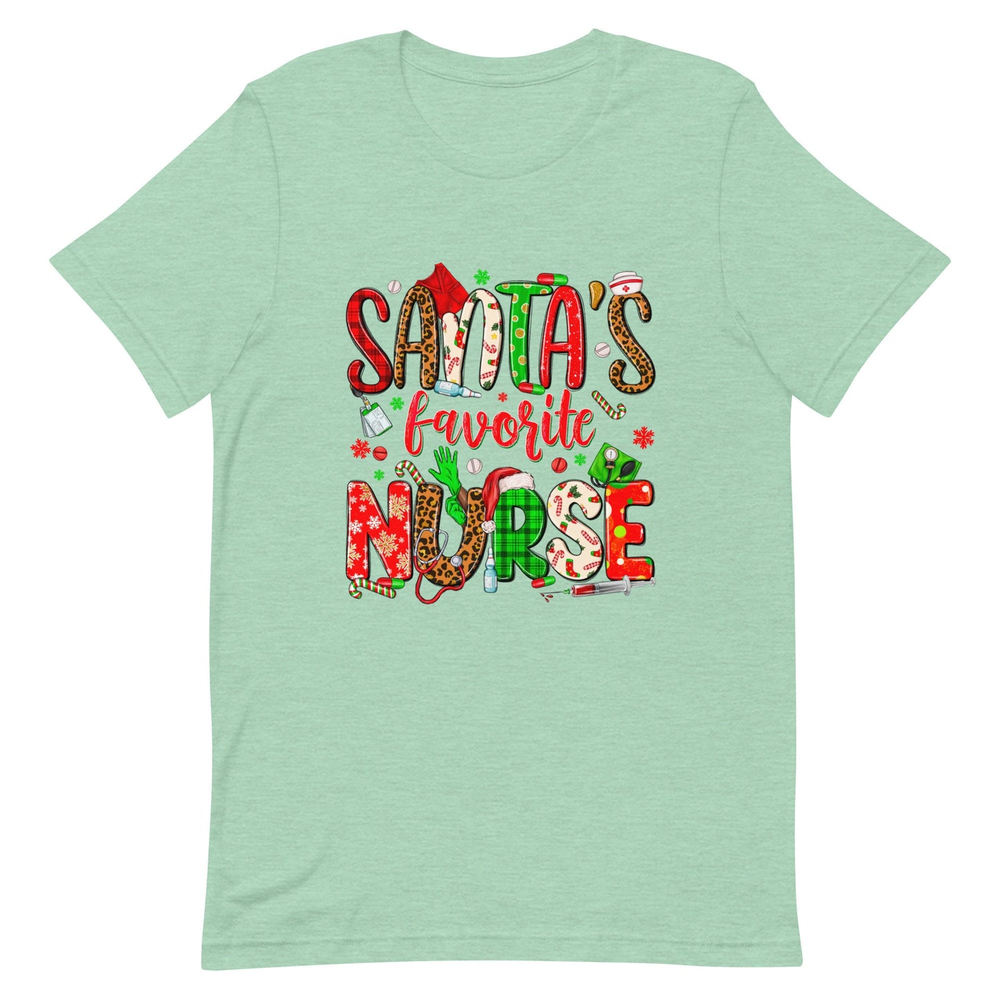 Santa's Favorite Nurse Unisex t-shirt