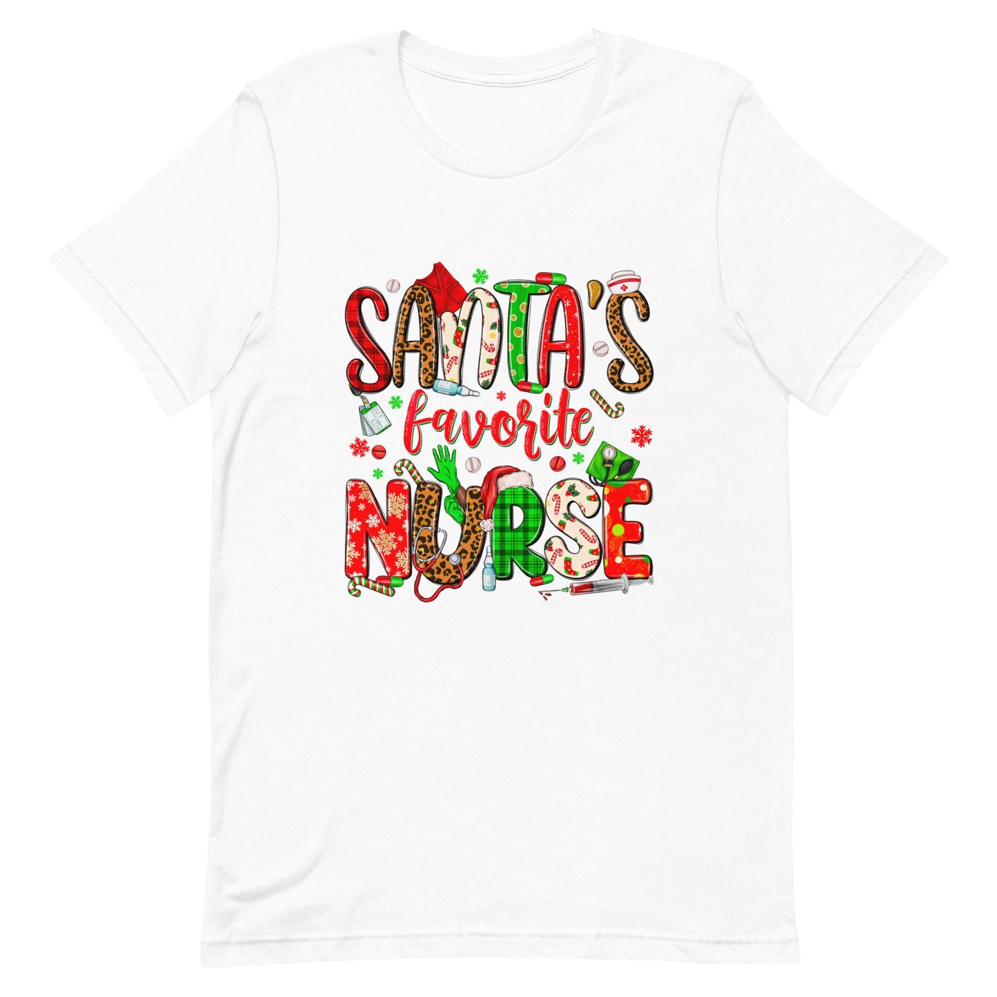 Santa's Favorite Nurse Unisex t-shirt