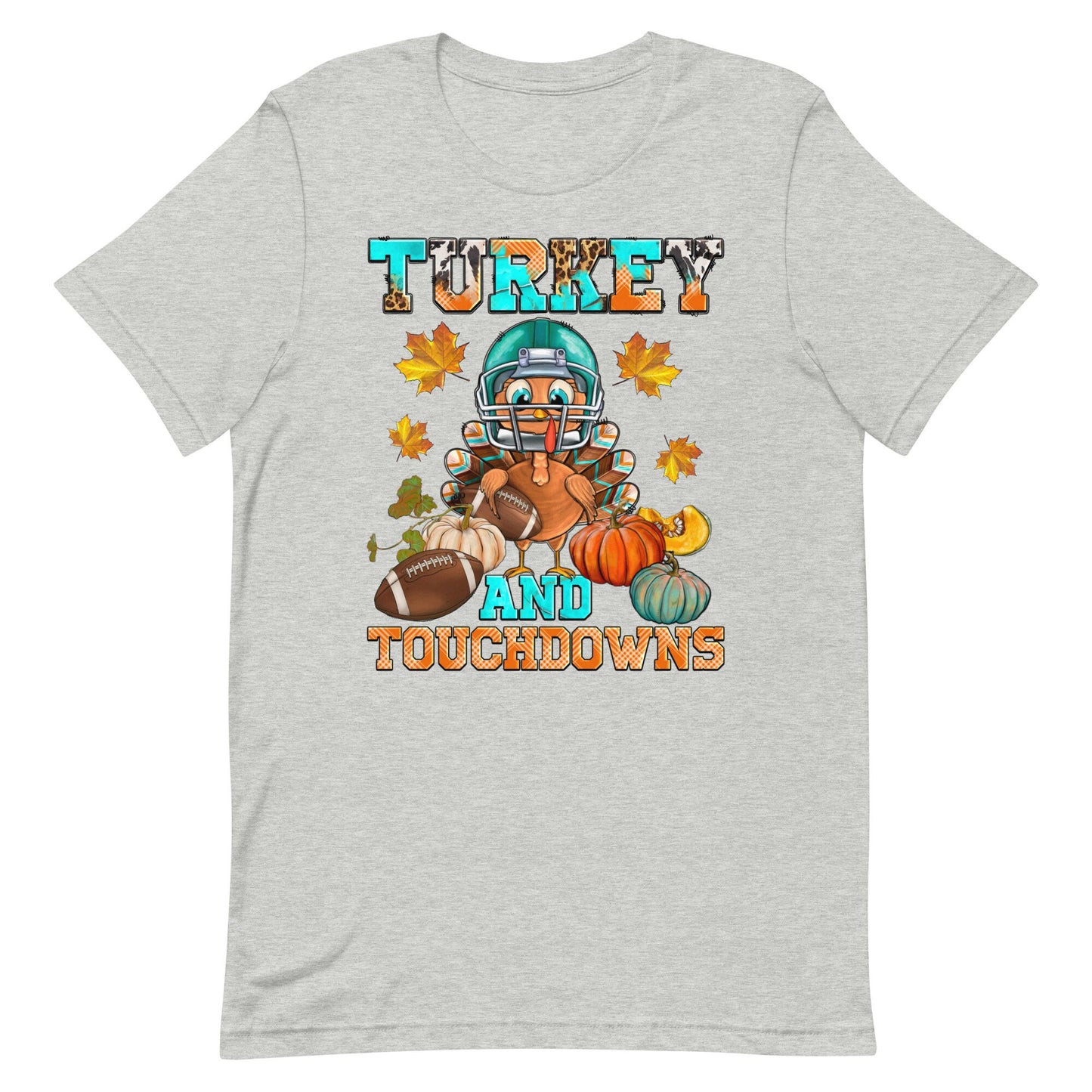 Turkey and Touchdowns Unisex t-shirt