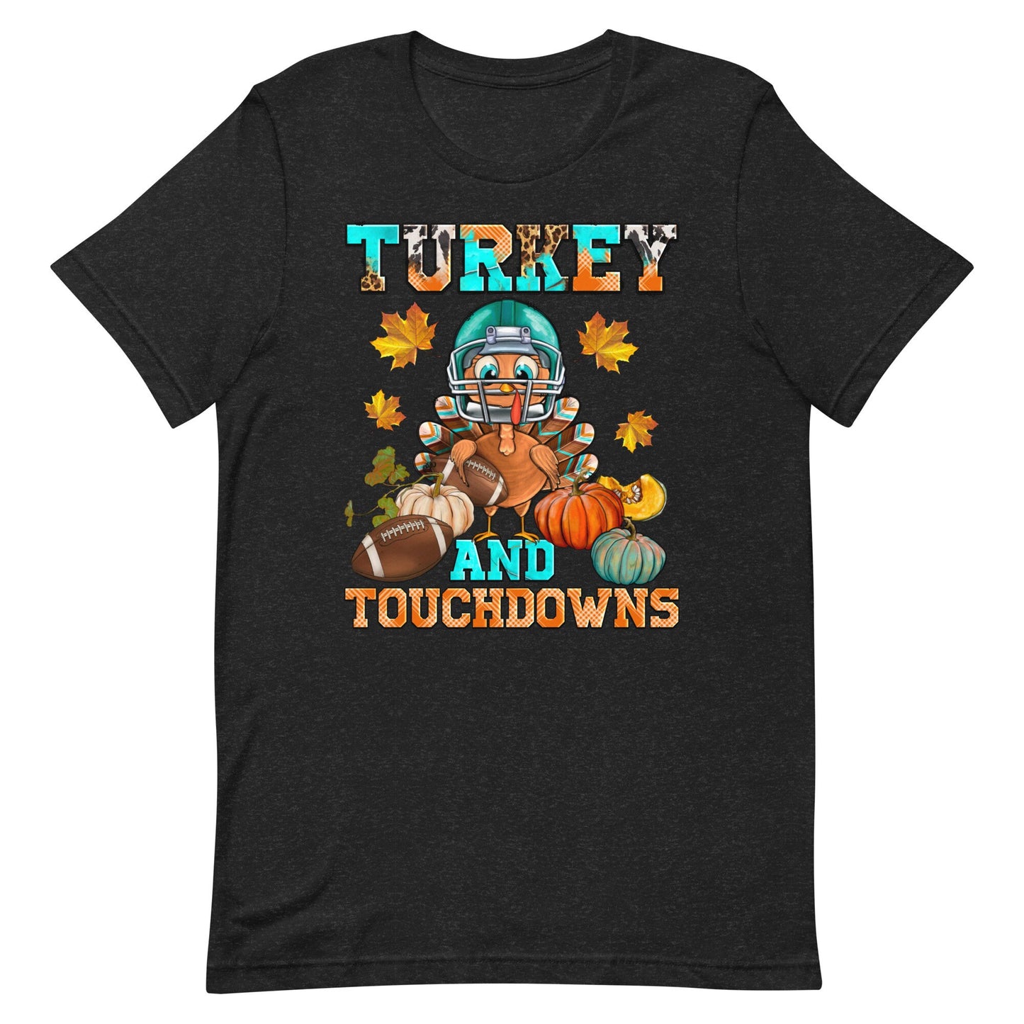 Turkey and Touchdowns Unisex t-shirt