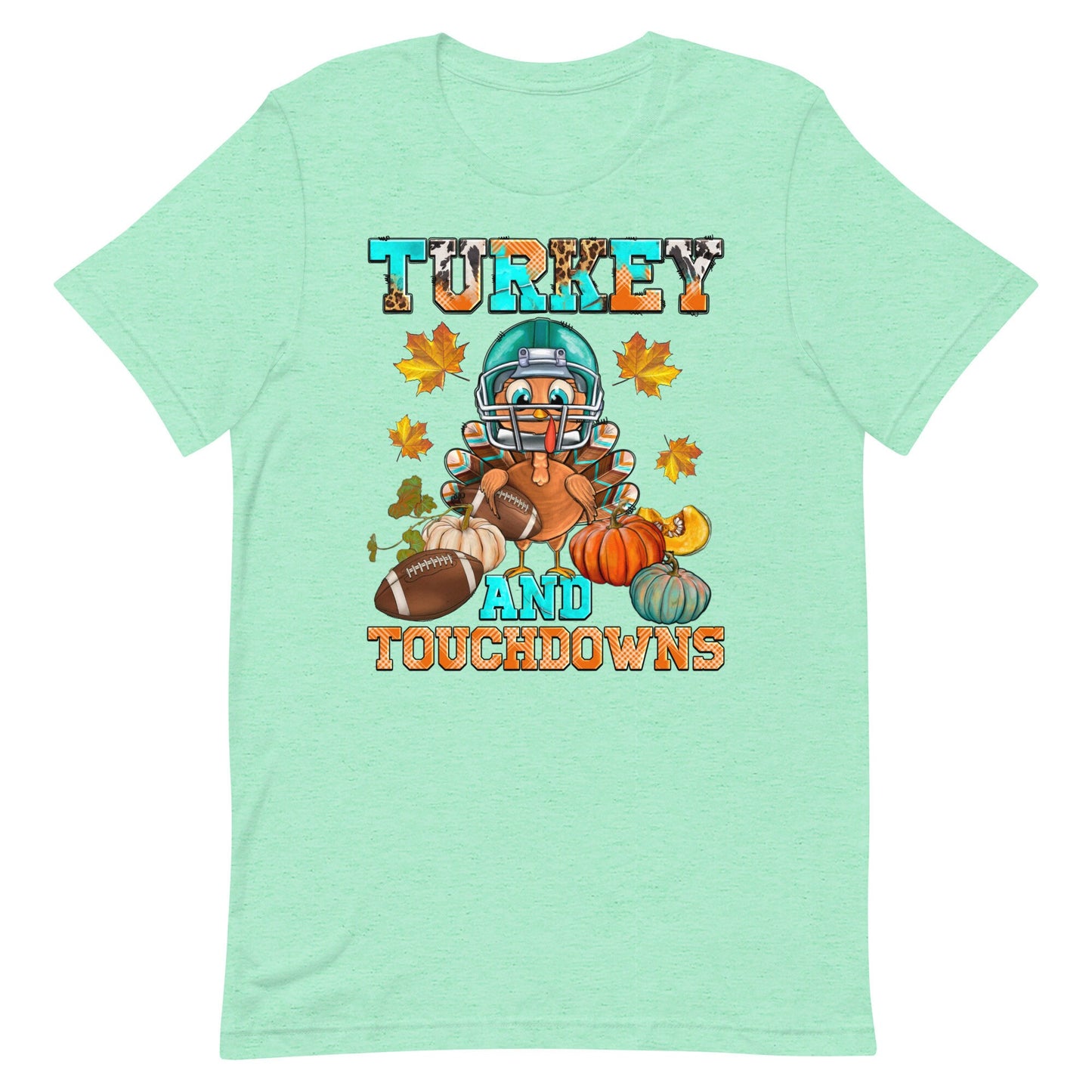 Turkey and Touchdowns Unisex t-shirt