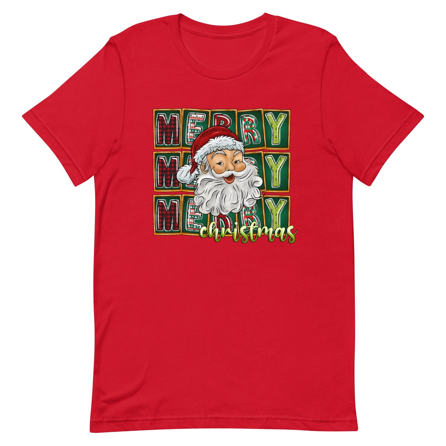 Merry Merry Merry Christmas Unisex t-shirt
