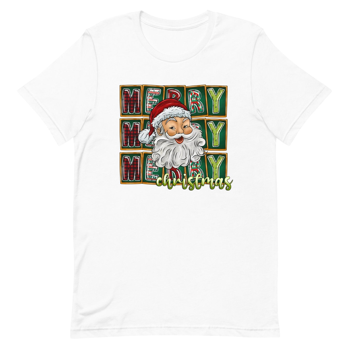 Merry Merry Merry Christmas Unisex t-shirt