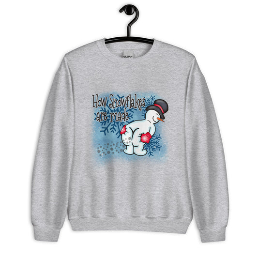 How snowflakes are made. Unisex Sweatshirt