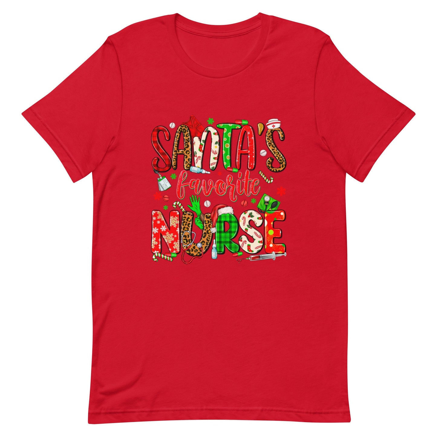 Santa's Favorite Nurse Unisex t-shirt
