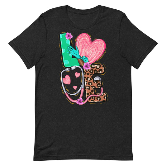 LOVE nurse/ medical Unisex t-shirt