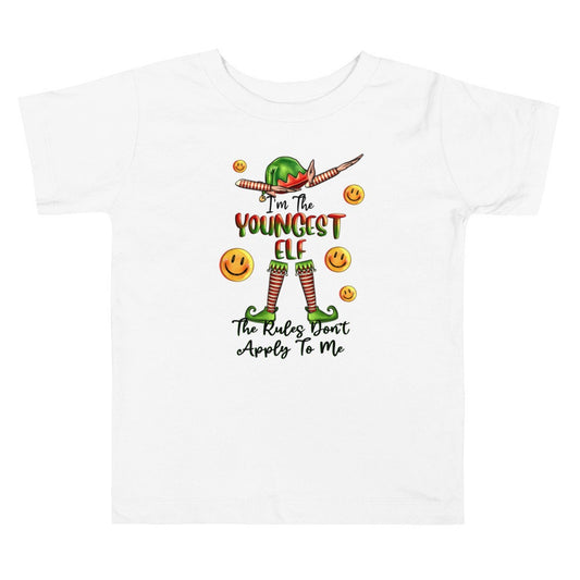 I'm the youngest Elf Toddler Short Sleeve Tee
