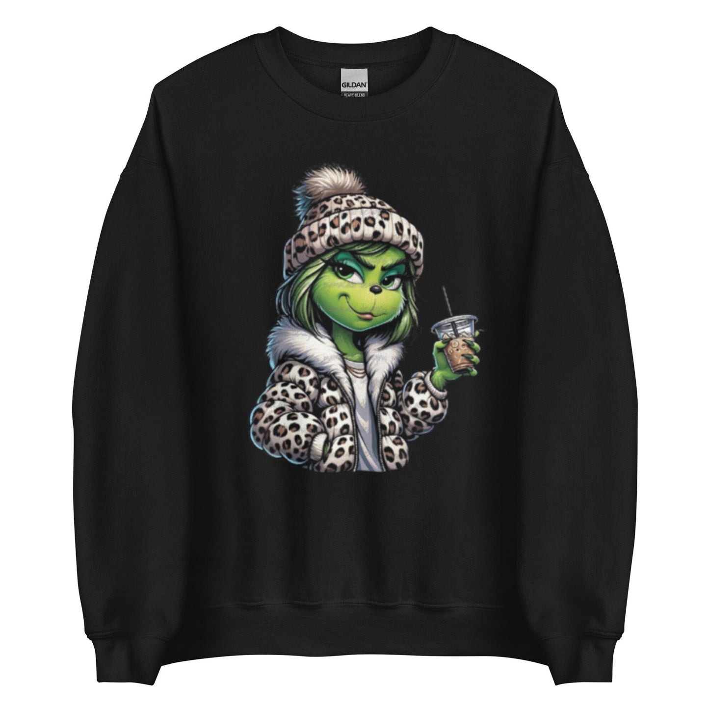 Leopard Print Jacket Ice Coffee Girl G Unisex Sweatshirt