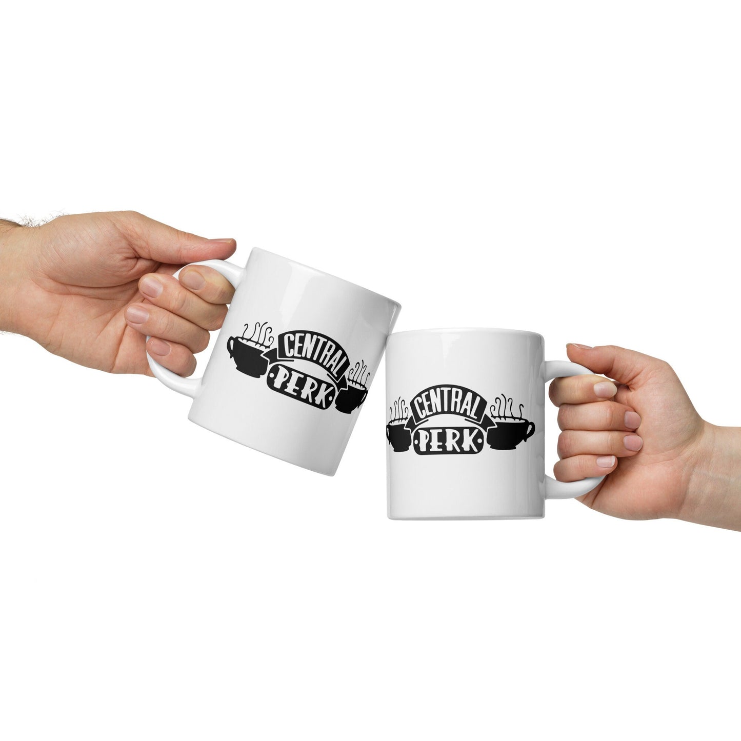 Central P*** White glossy mug