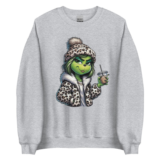 Leopard Print Jacket Ice Coffee Girl G Unisex Sweatshirt