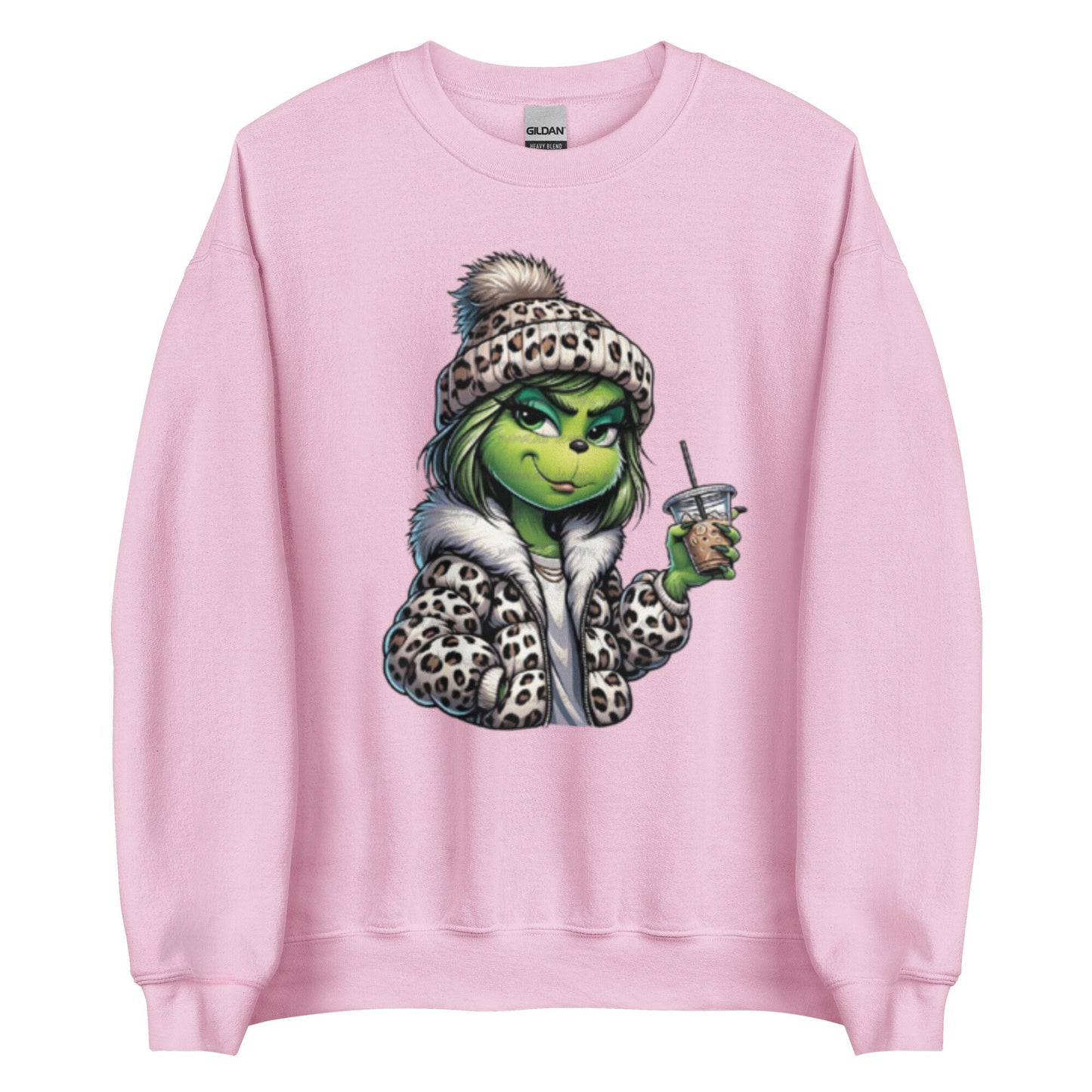 Leopard Print Jacket Ice Coffee Girl G Unisex Sweatshirt