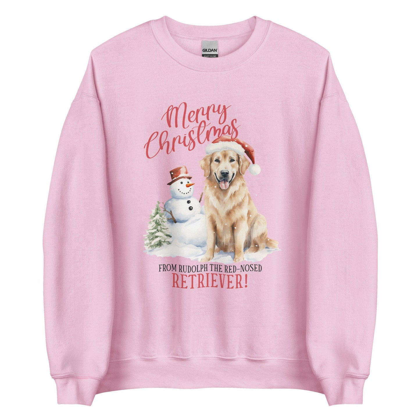 Merry Christmas from Rudolph the red nose Retriever Unisex Sweatshirt