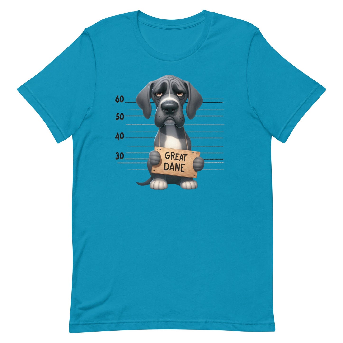 Mug Shot Great Dane Unisex t-shirt