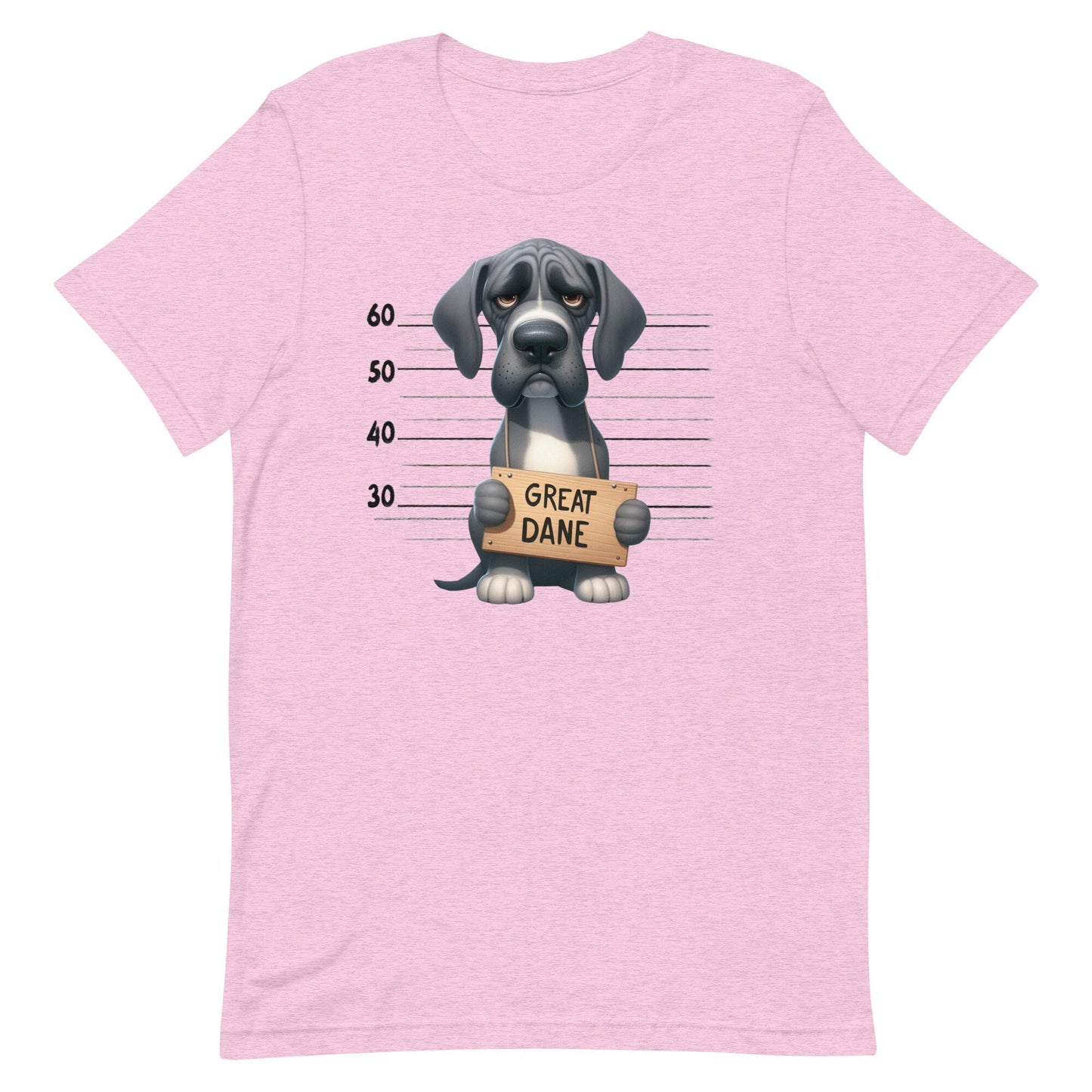 Mug Shot Great Dane Unisex t-shirt