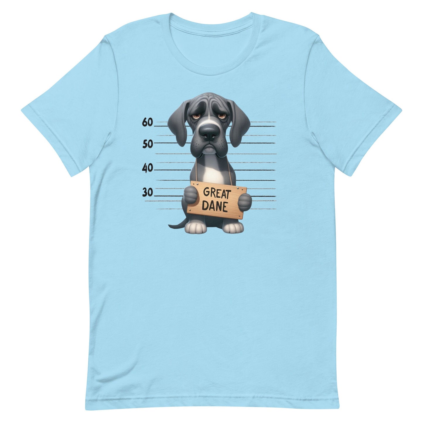Mug Shot Great Dane Unisex t-shirt