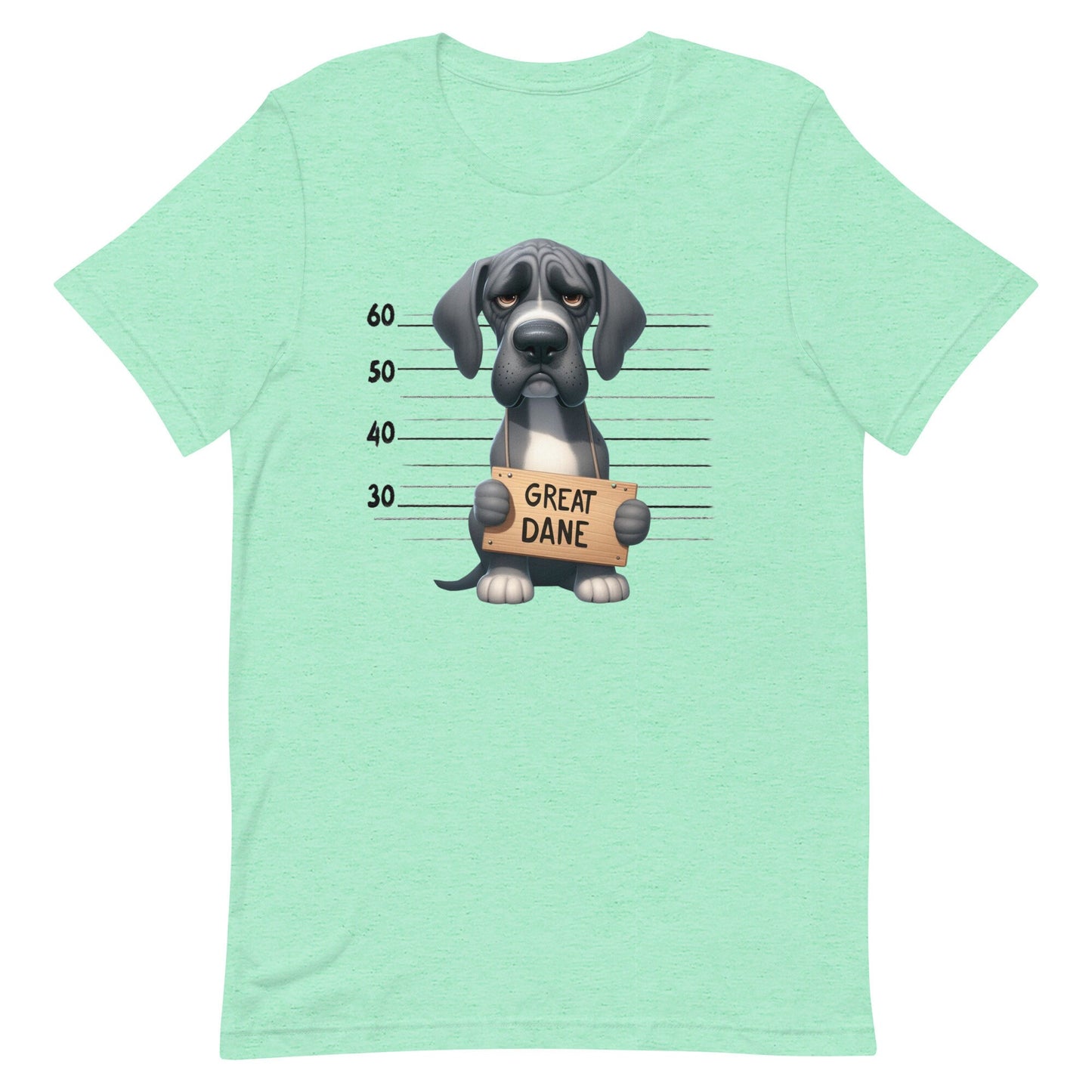 Mug Shot Great Dane Unisex t-shirt
