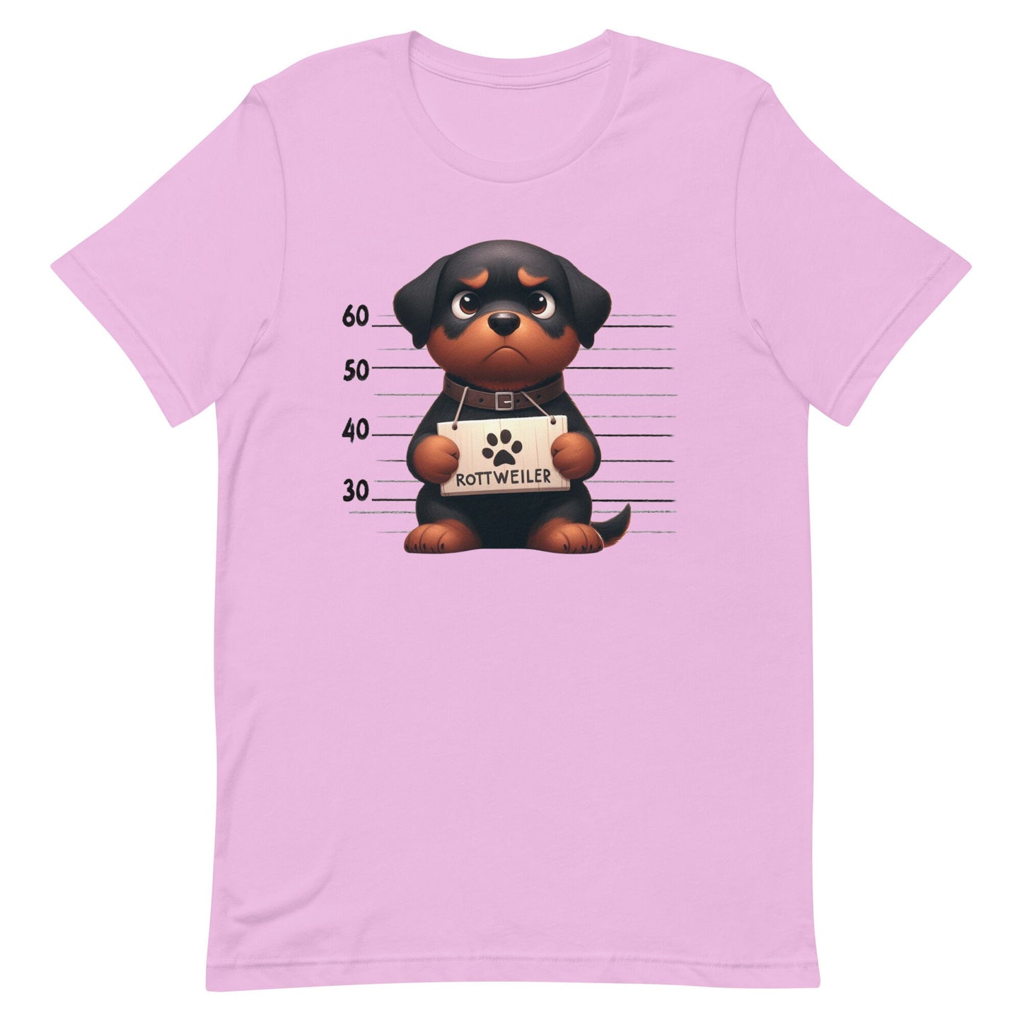 Mug Shot Rottweiler Unisex t-shirt