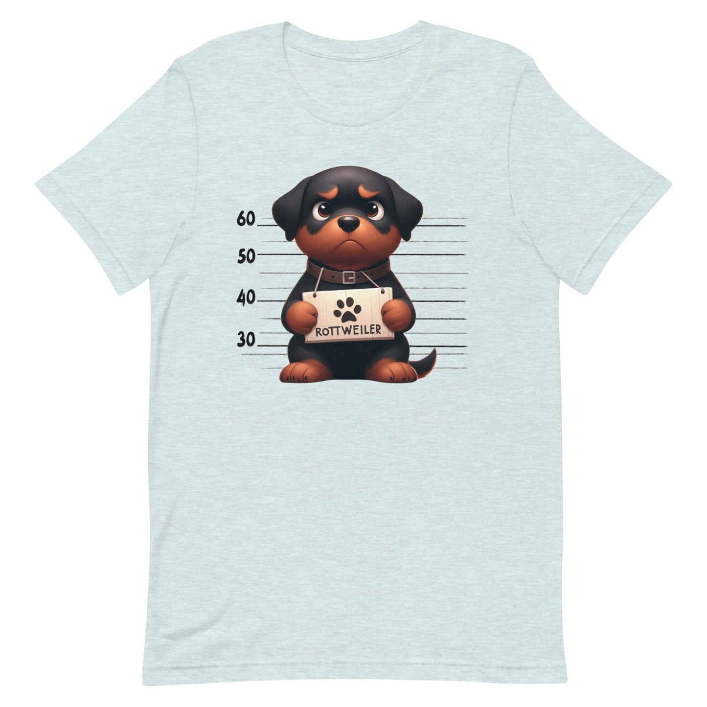 Mug Shot Rottweiler Unisex t-shirt