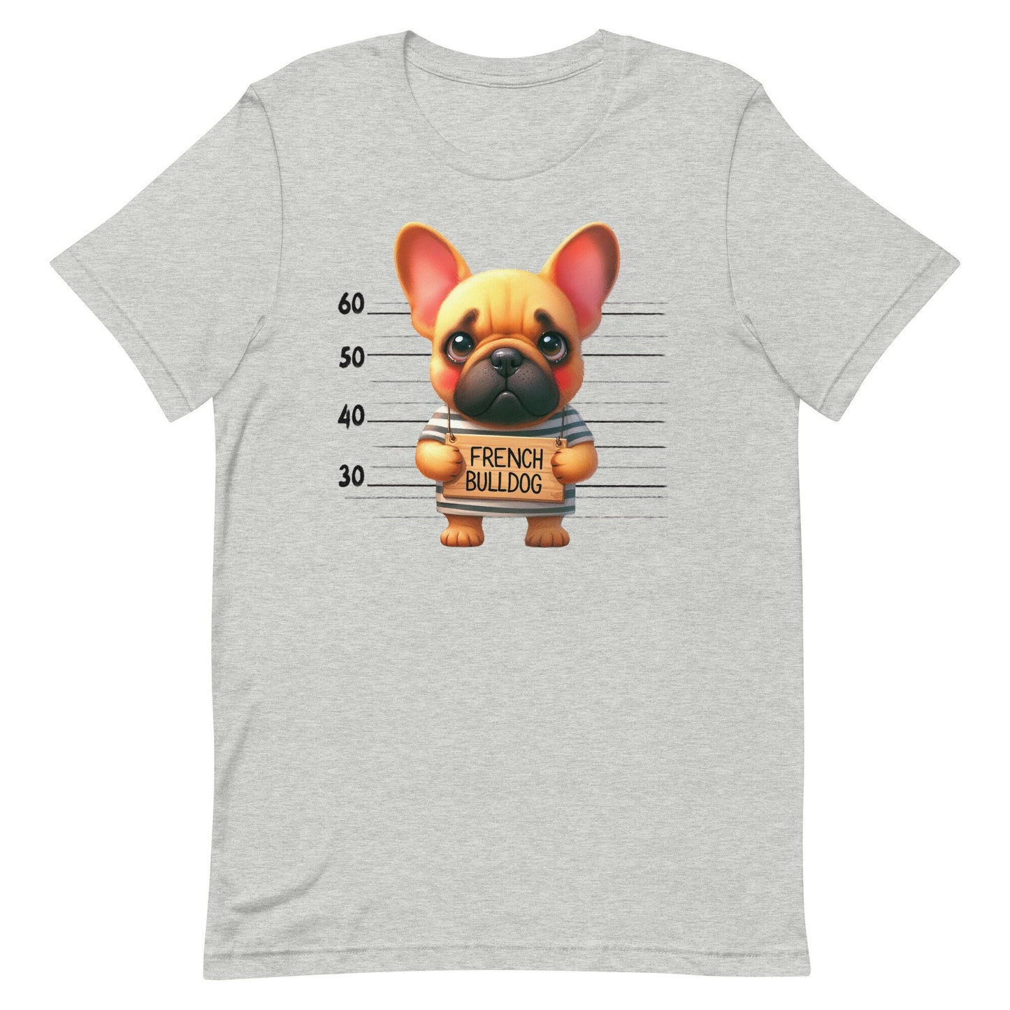 Mug Shot French Bulldog Unisex t-shirt