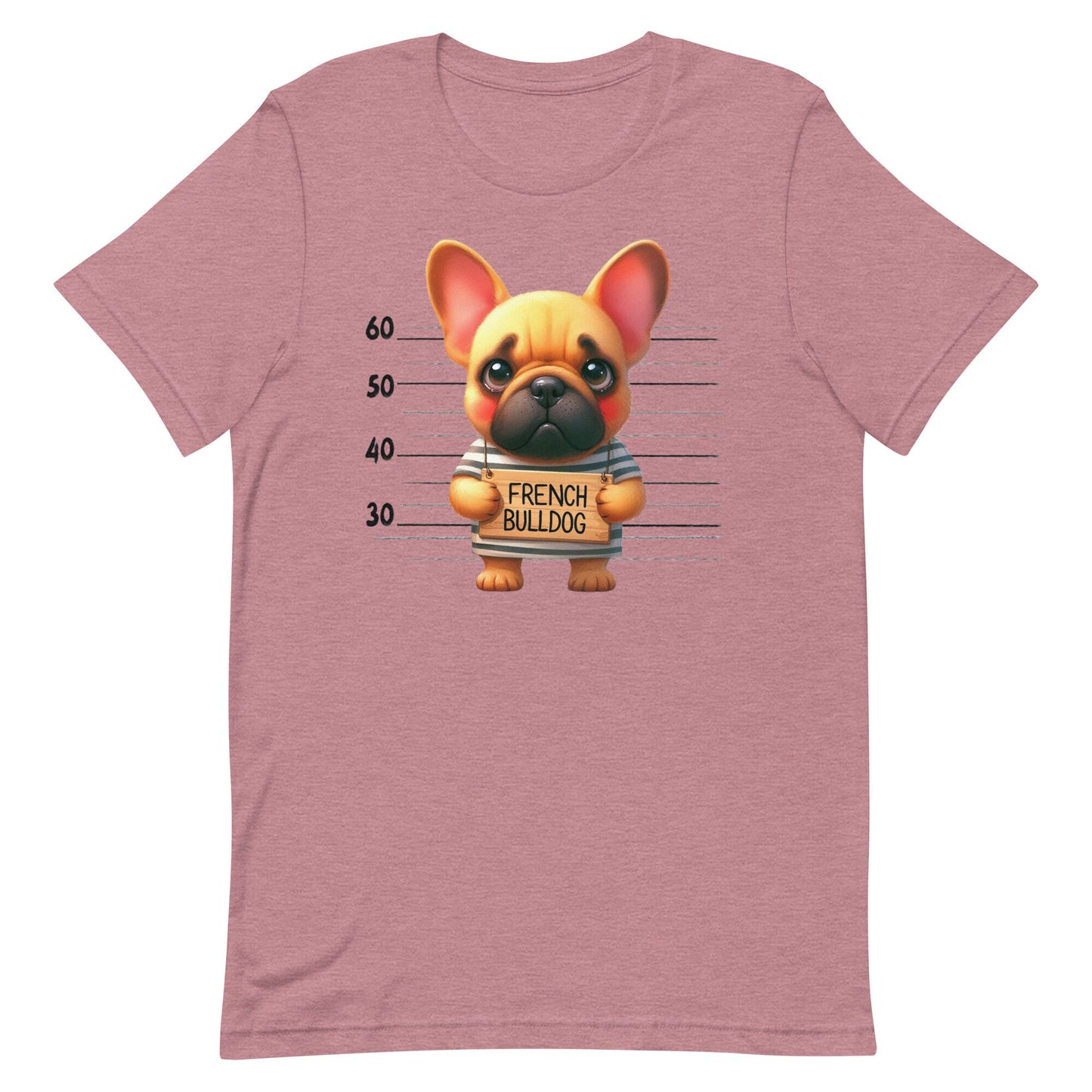 Mug Shot French Bulldog Unisex t-shirt