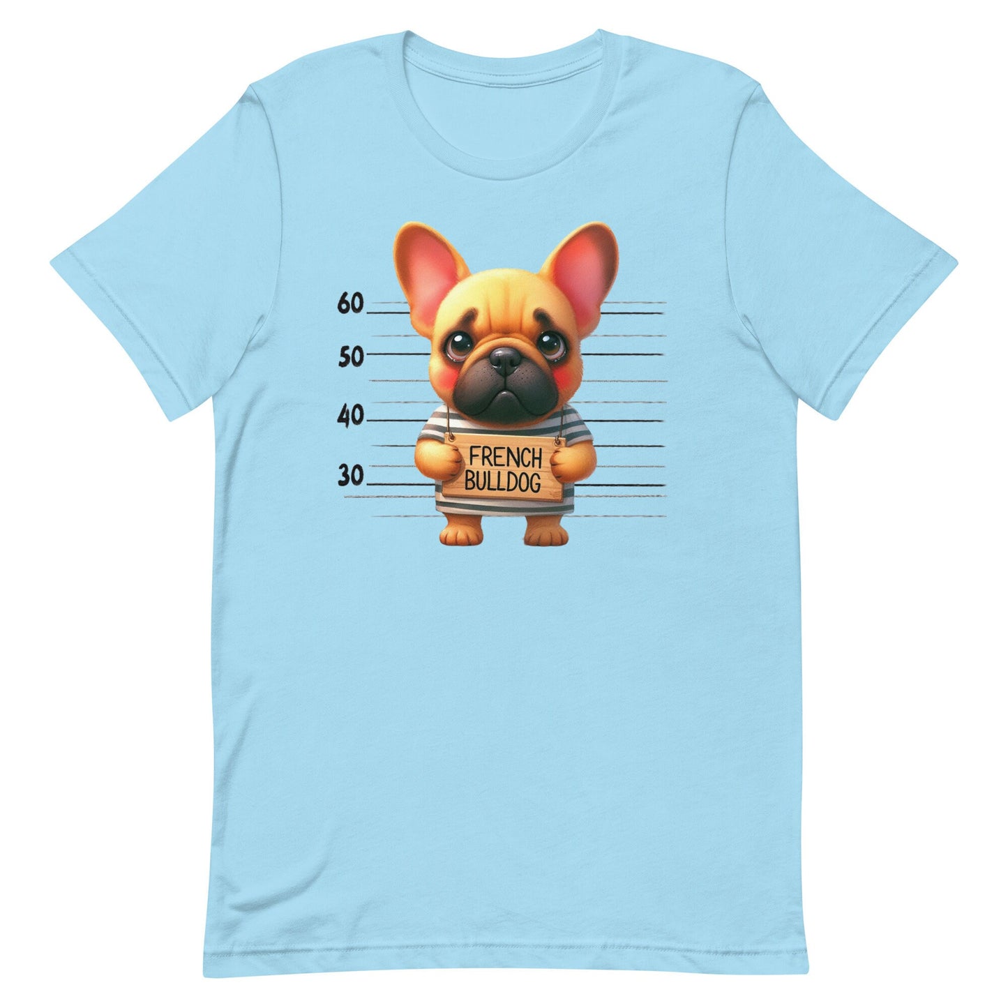 Mug Shot French Bulldog Unisex t-shirt