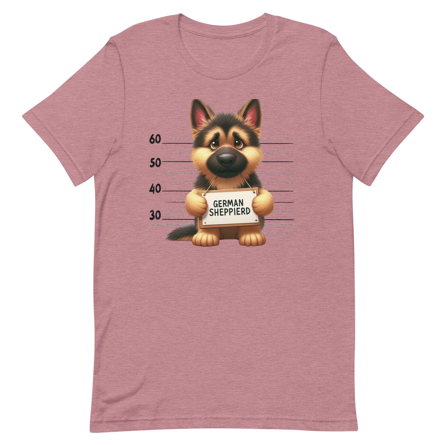 Mug Shot German Shepherd Unisex t-shirt