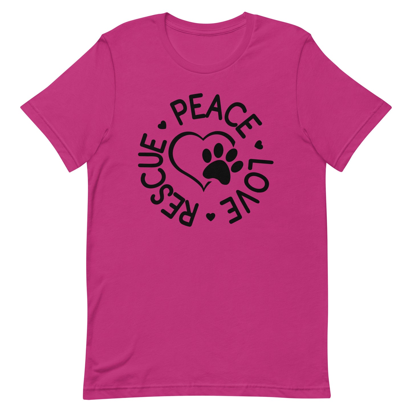 Peace~Love~ Rescue Unisex t-shirt