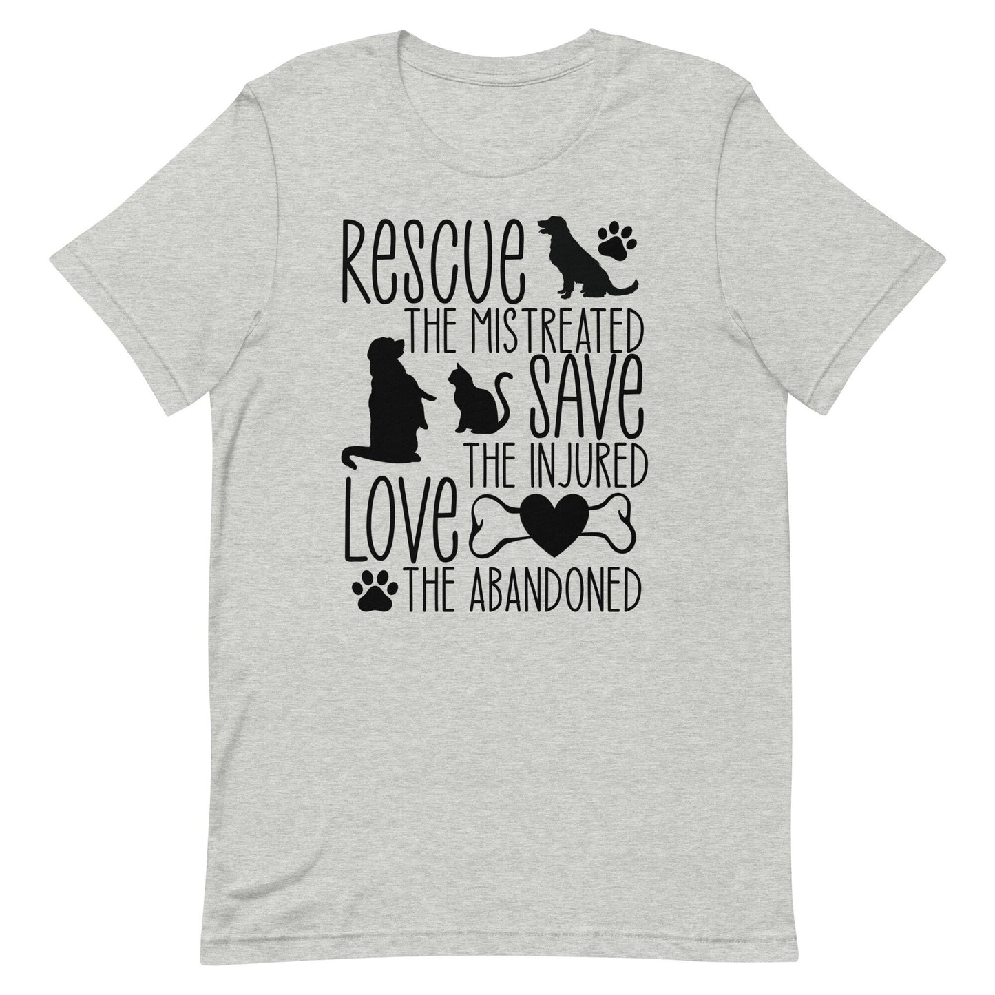 Rescue the mistreated Unisex t-shirt