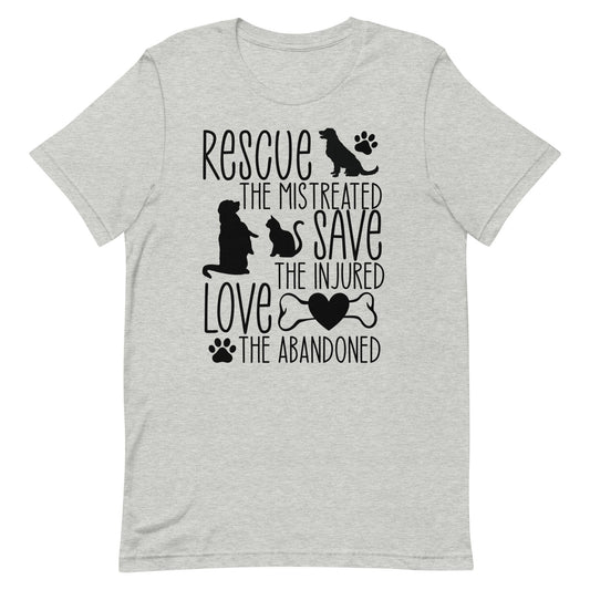 Rescue the mistreated Unisex t-shirt
