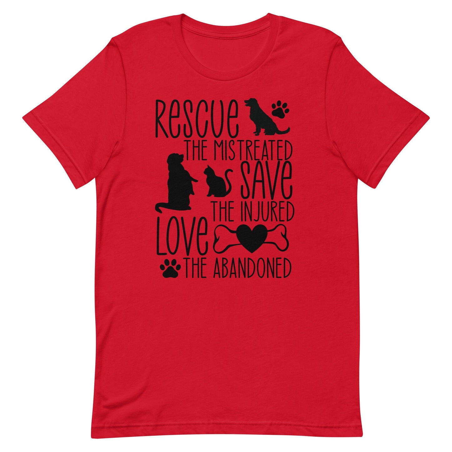 Rescue the mistreated Unisex t-shirt