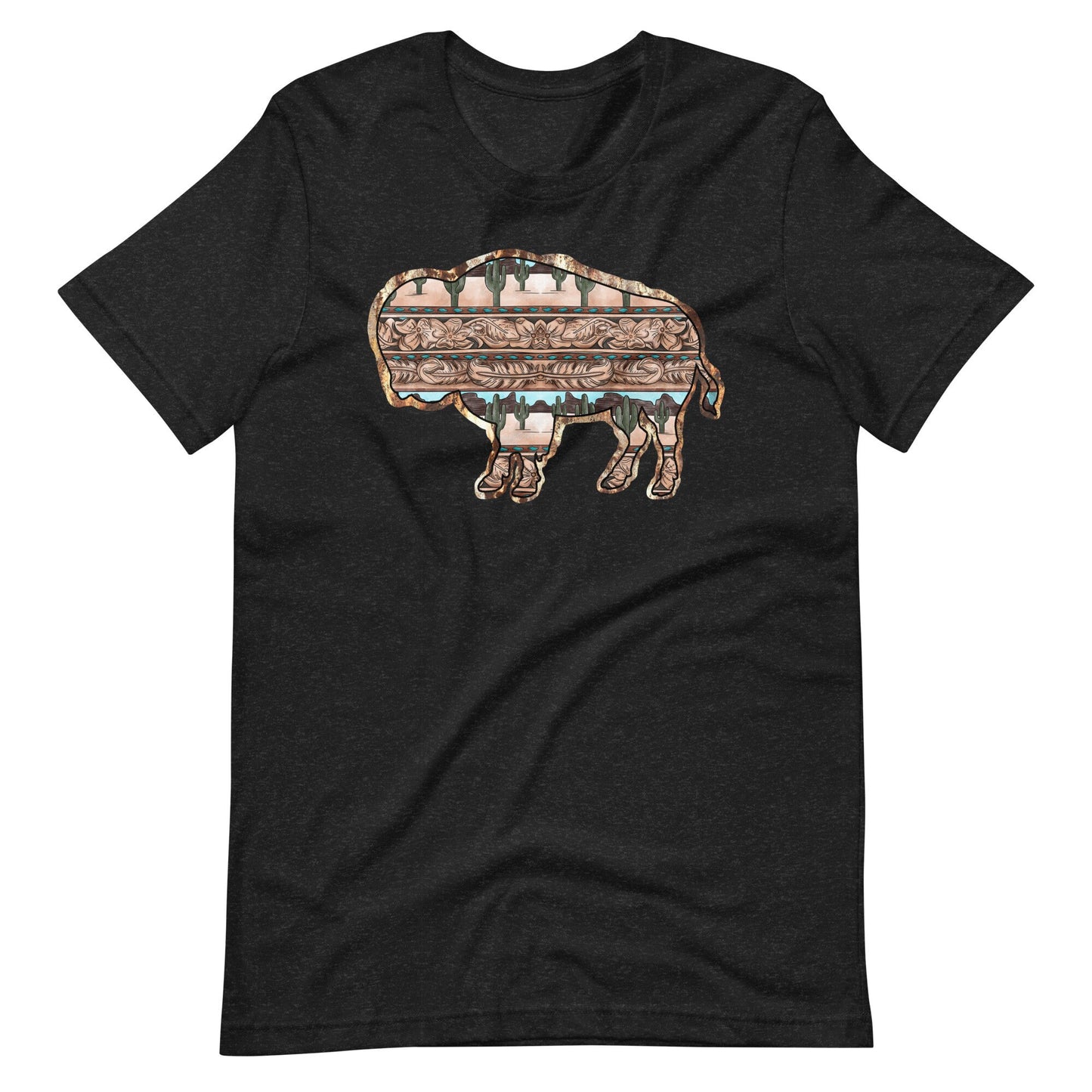Western Buffalo Design with inner  Print Unisex t-shirt