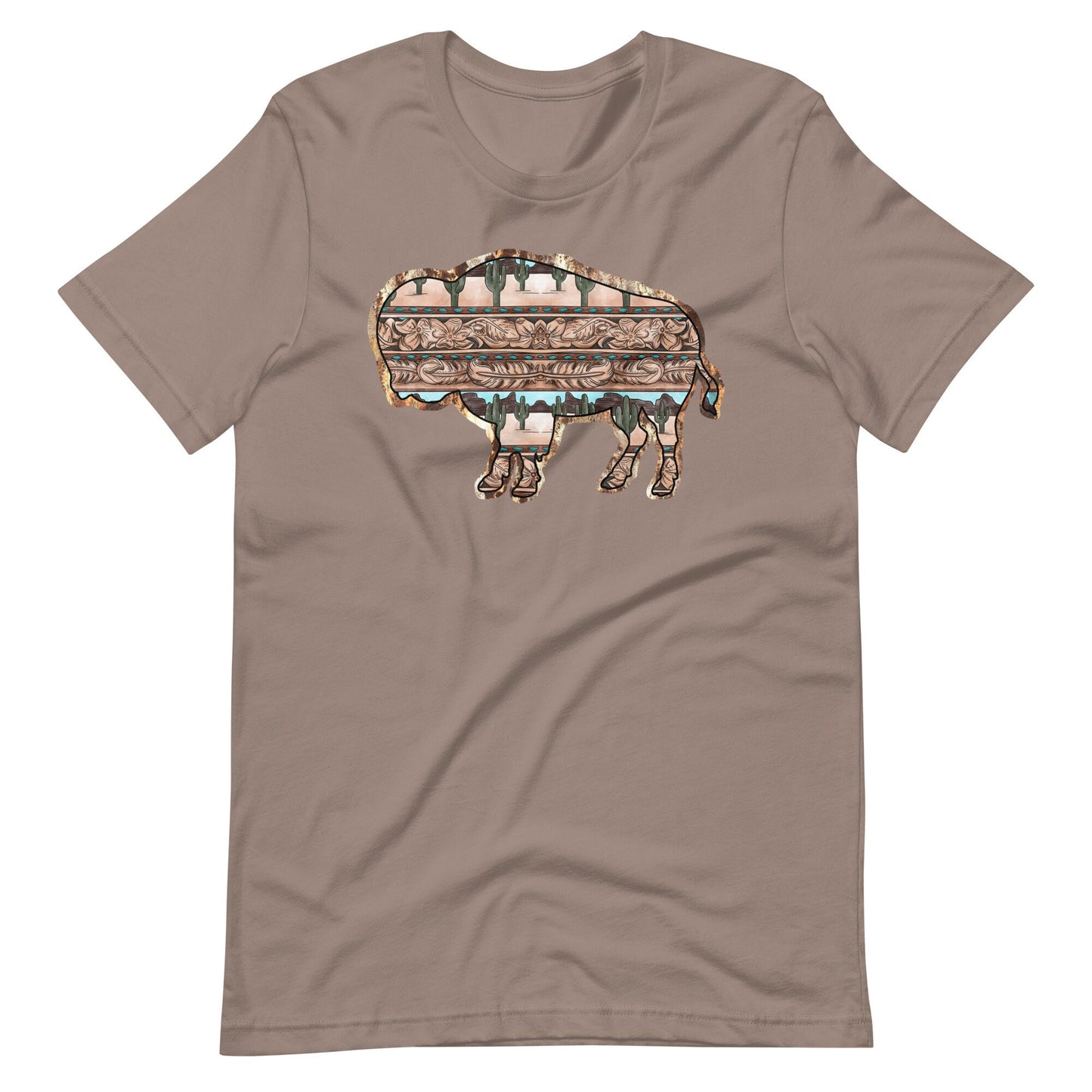 Western Buffalo Design with inner  Print Unisex t-shirt