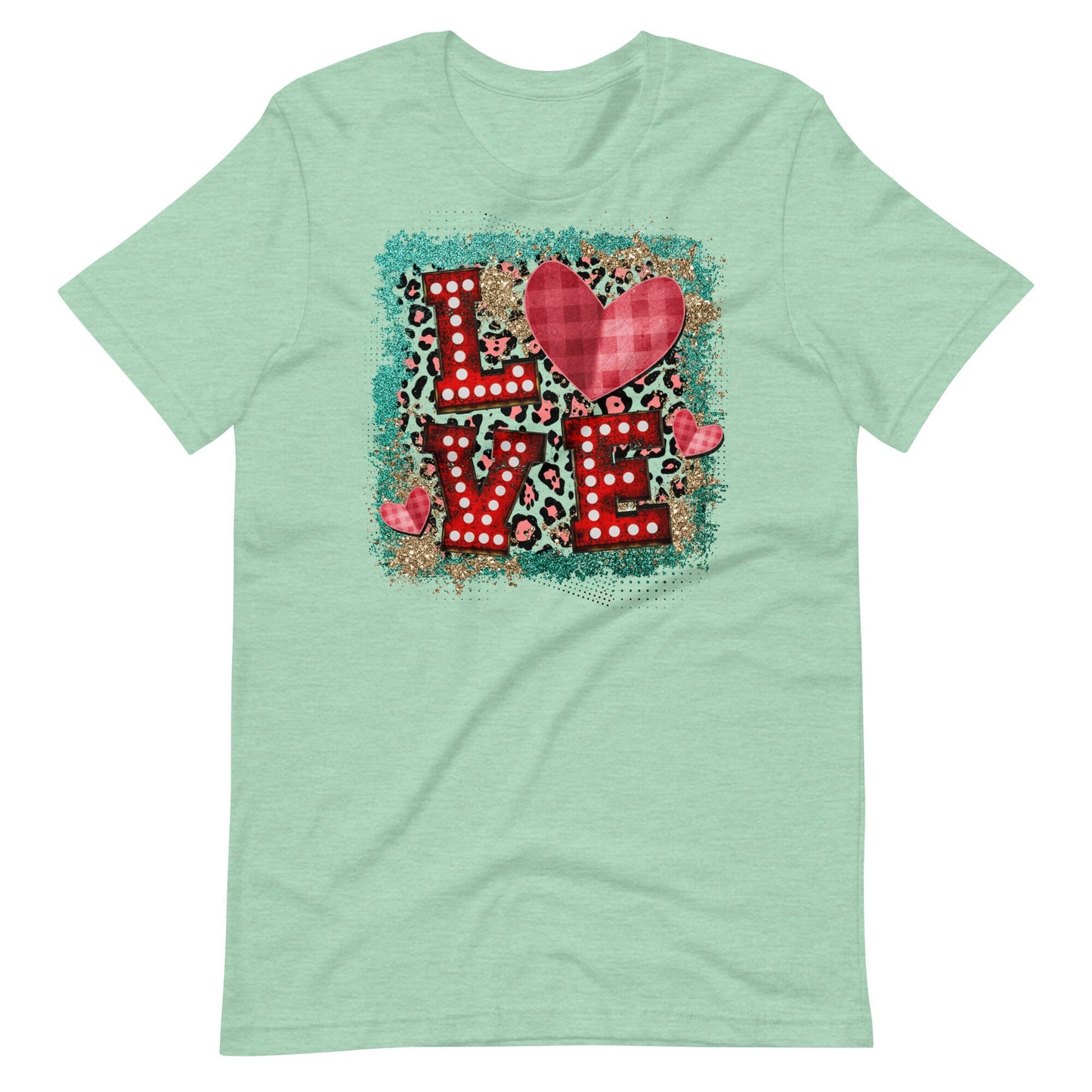 Marquee letters Love with heart Unisex t-shirt