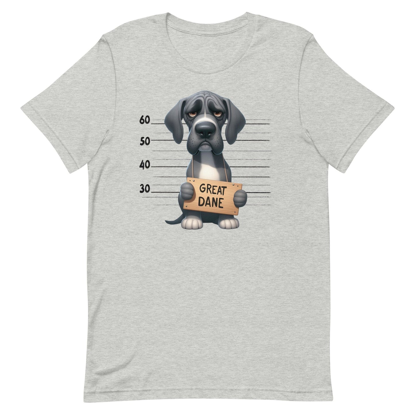 Mug Shot Great Dane Unisex t-shirt